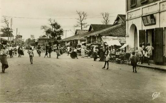 RDahomey Benin Porto Novo Great Market 1950